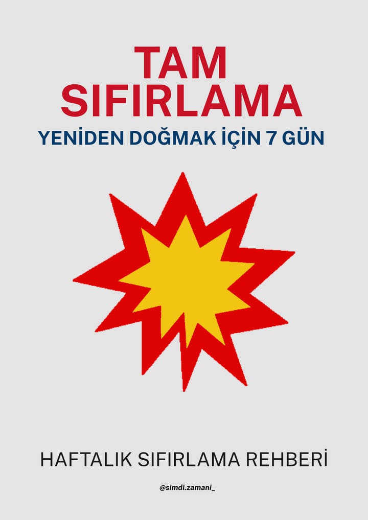 Tam Sıfırlama rehberinin kapağı: Yeniden doğmak için 7 gün